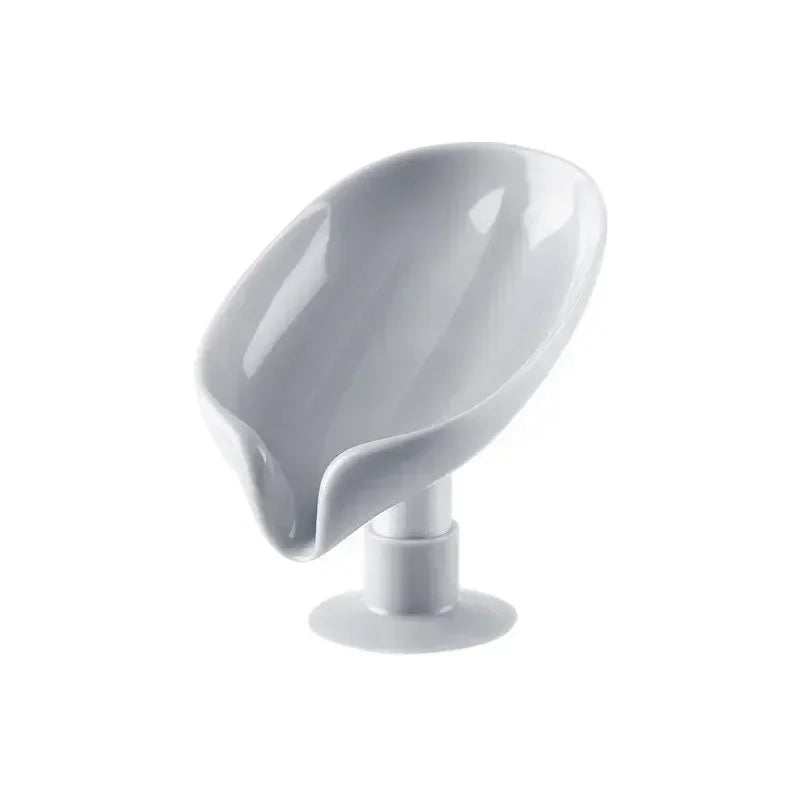 Lotus-Shaped Soap Holder with Suction Cup – Drainage Tray for Shower & Kitchen