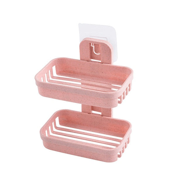 Bathroom Suction Cup Soap Dishes Plastic Holder