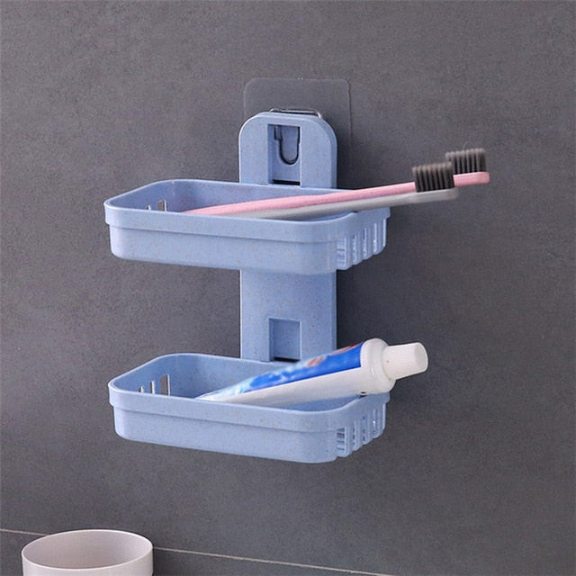 Bathroom Suction Cup Soap Dishes Plastic Holder