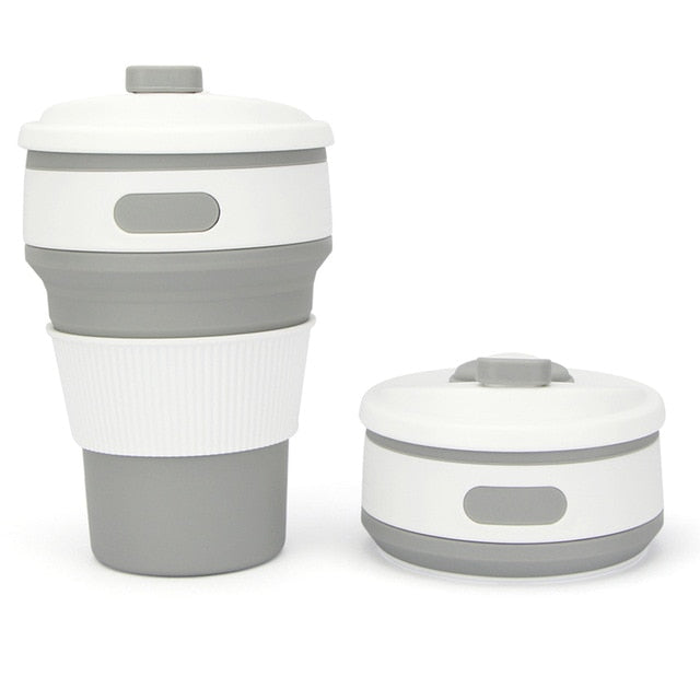 350ML Silicone Folding Coffee Cups Portable
