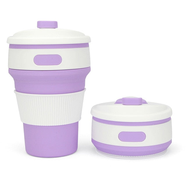 350ML Silicone Folding Coffee Cups Portable