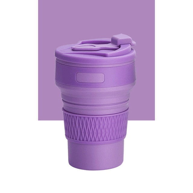 350ML Silicone Folding Coffee Cups Portable