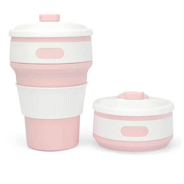 350ML Silicone Folding Coffee Cups Portable