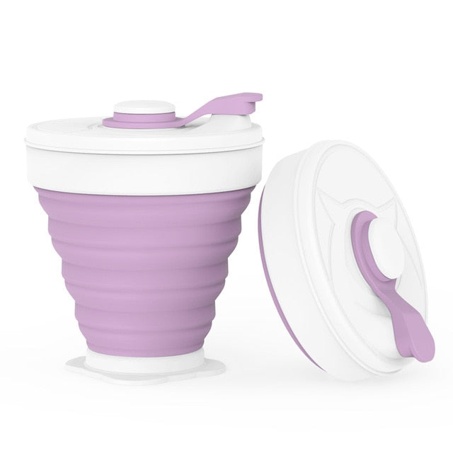 350ML Silicone Folding Coffee Cups Portable