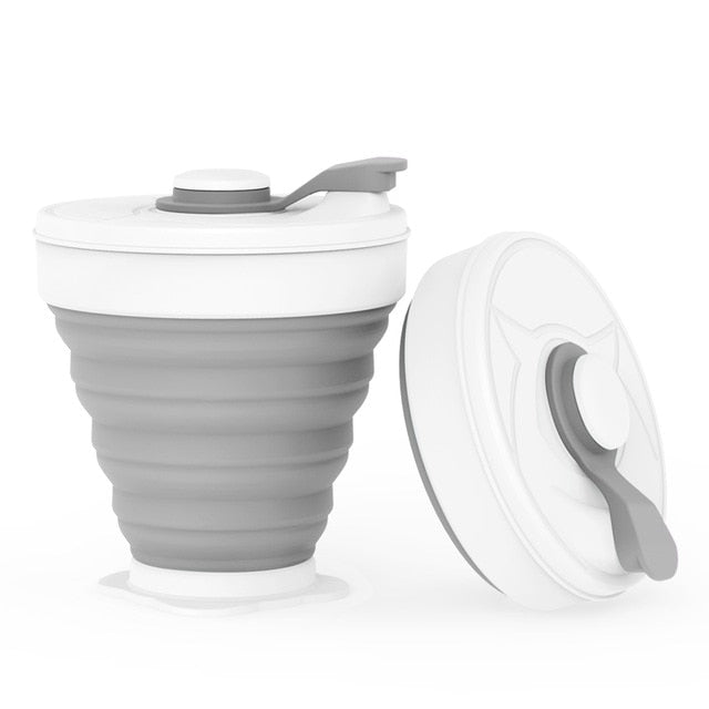350ML Silicone Folding Coffee Cups Portable