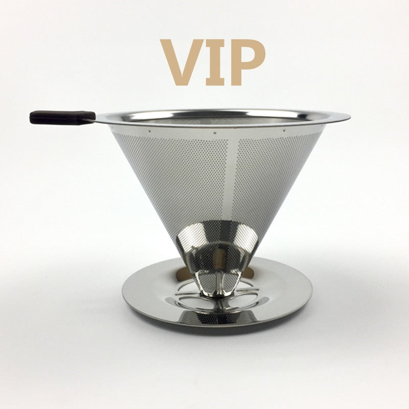 Stainless Steel Coffee Filter Holder Reusable Coffee Filter