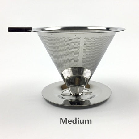 Stainless Steel Coffee Filter Holder Reusable Coffee Filter