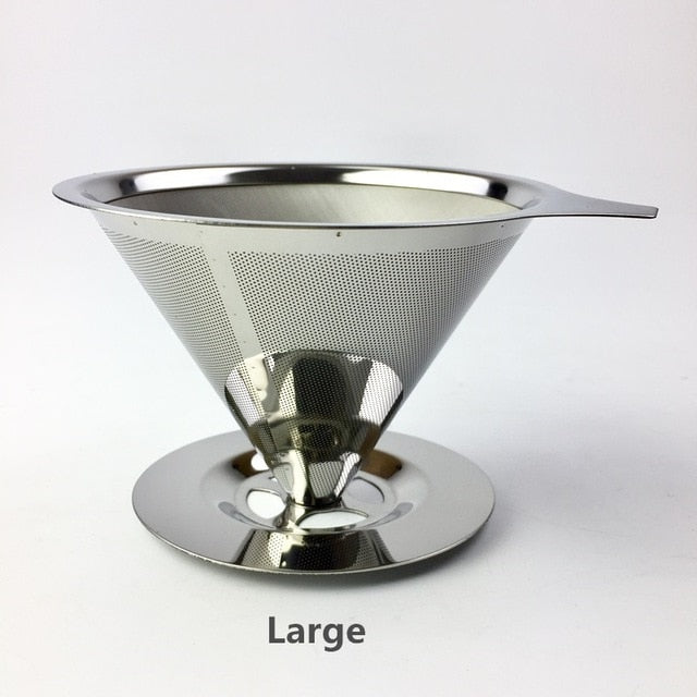 Stainless Steel Coffee Filter Holder Reusable Coffee Filter