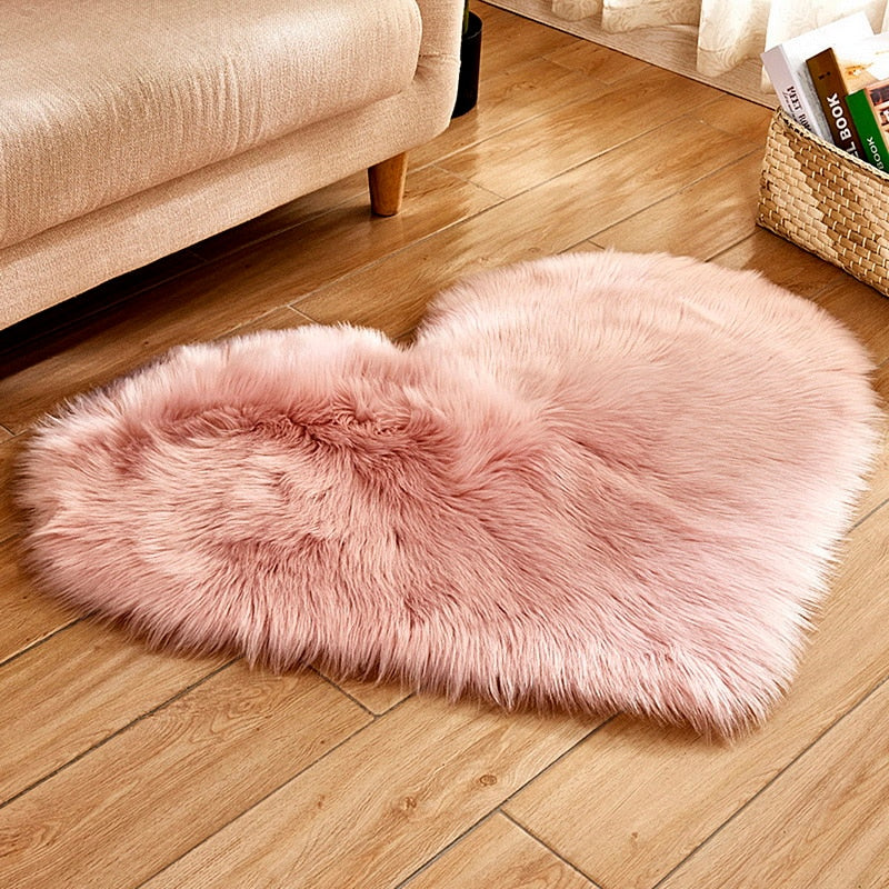 Carpet Bedroom Floor Mat Love Heart Rugs
