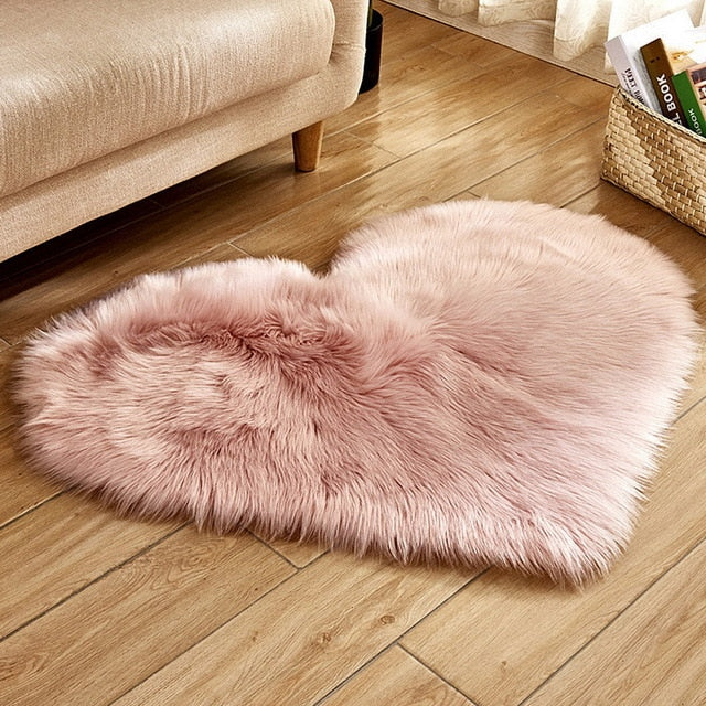 Carpet Bedroom Floor Mat Love Heart Rugs