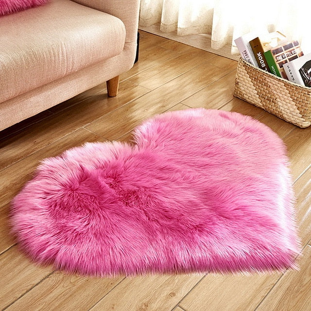 Carpet Bedroom Floor Mat Love Heart Rugs