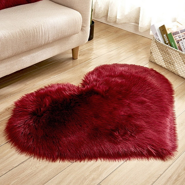 Carpet Bedroom Floor Mat Love Heart Rugs