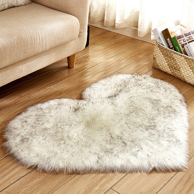 Carpet Bedroom Floor Mat Love Heart Rugs