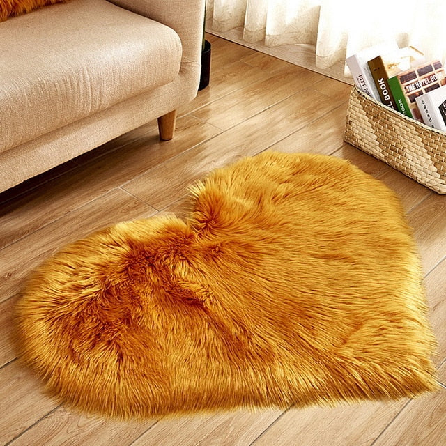 Carpet Bedroom Floor Mat Love Heart Rugs