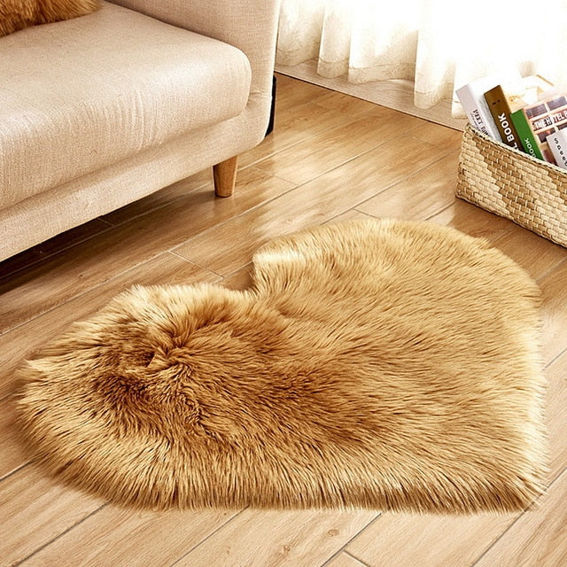 Carpet Bedroom Floor Mat Love Heart Rugs