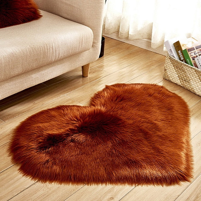 Carpet Bedroom Floor Mat Love Heart Rugs