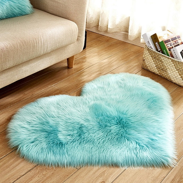 Carpet Bedroom Floor Mat Love Heart Rugs