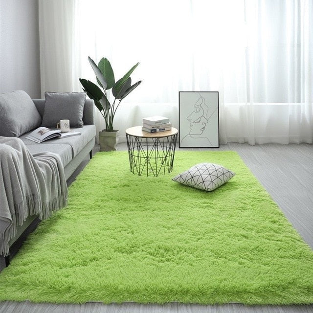 Nordic fluffy carpet rugs for bedroom/living room