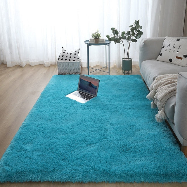 Nordic fluffy carpet rugs for bedroom/living room