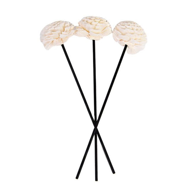 3pcs Flower Rattan Reeds Diffuser Non-fire Replacement