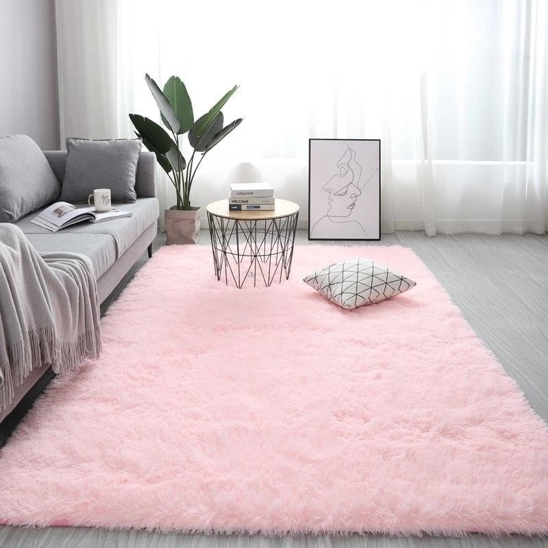 Nordic fluffy carpet rugs for bedroom/living room