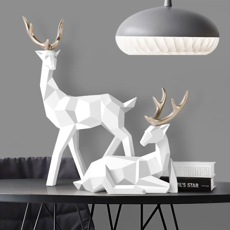 Statue Deer Resin Decoration Nordic Home Decor