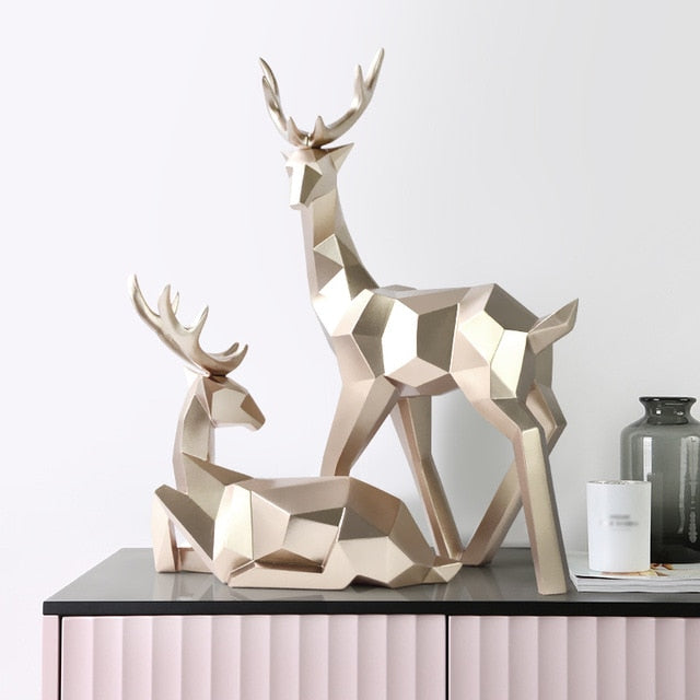 Statue Deer Resin Decoration Nordic Home Decor