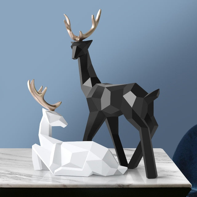 Statue Deer Resin Decoration Nordic Home Decor
