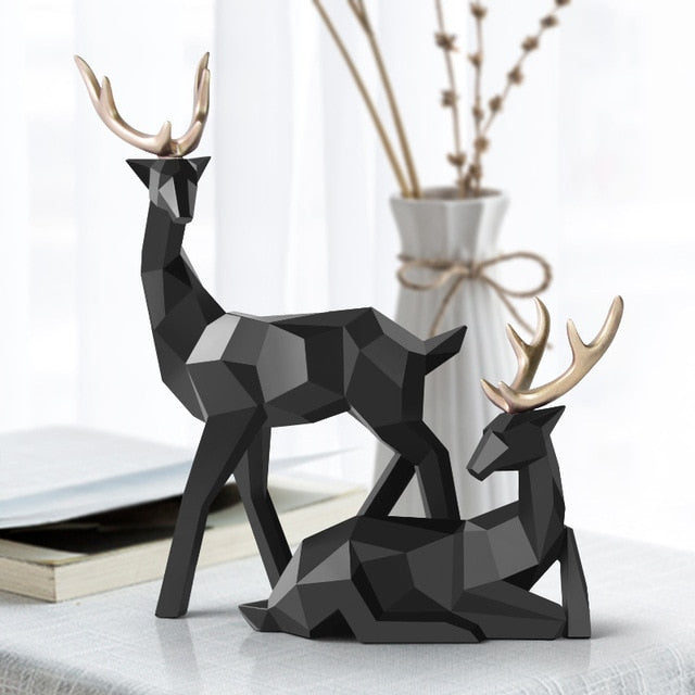 Statue Deer Resin Decoration Nordic Home Decor