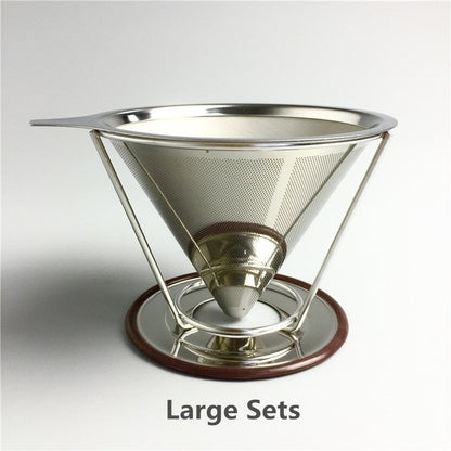 Stainless Steel Coffee Filter Holder Reusable Coffee Filter